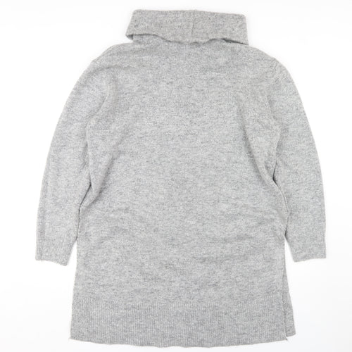 Wallis Women's Grey Cowl Neck Pullover Jumper M