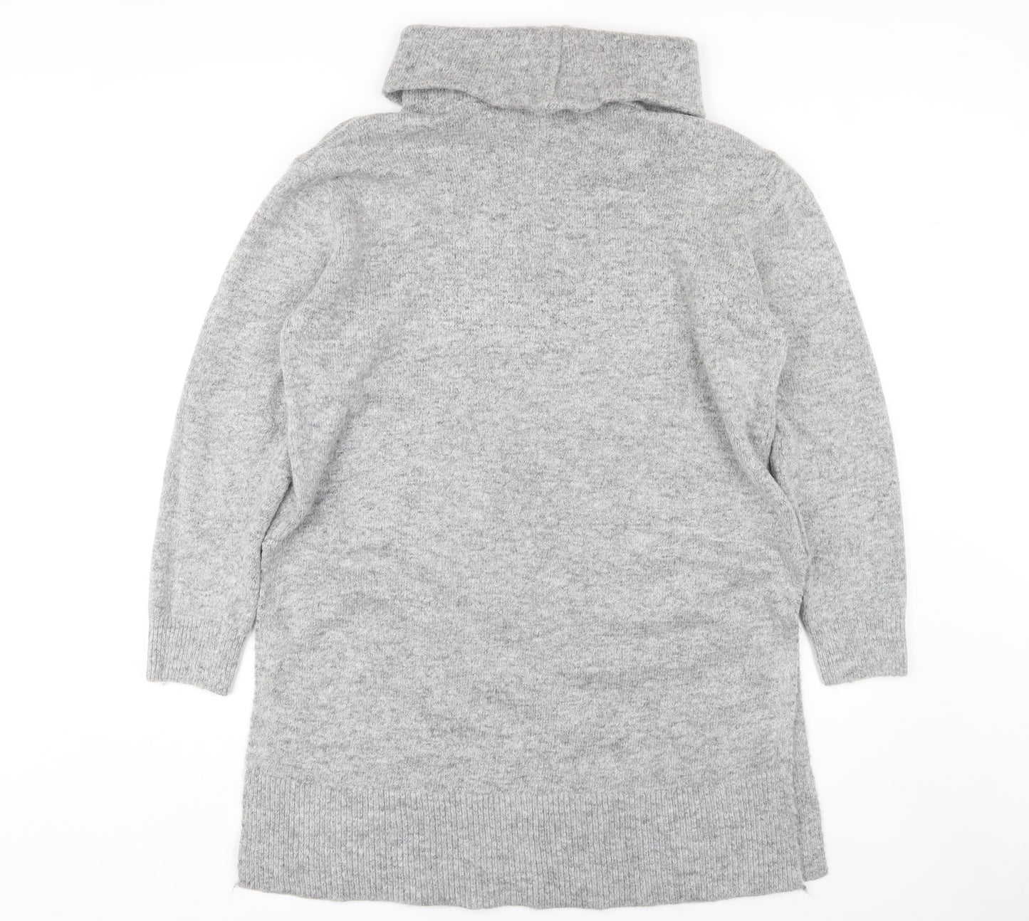 Wallis Women's Grey Cowl Neck Pullover Jumper M