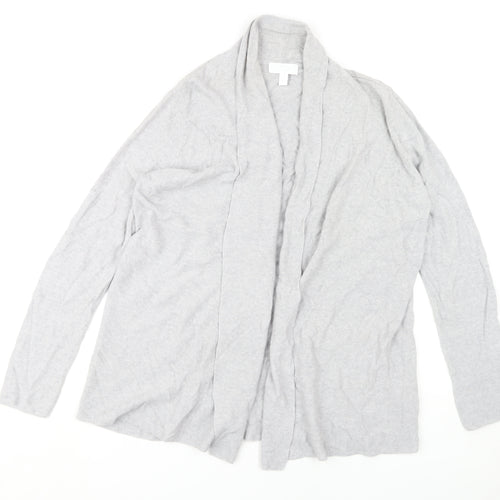 The White Company Women's Grey Cardigan Size 16