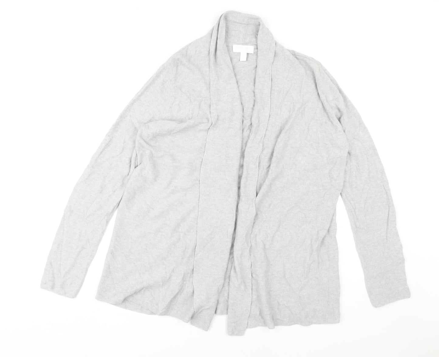 The White Company Women's Grey Cardigan Size 16
