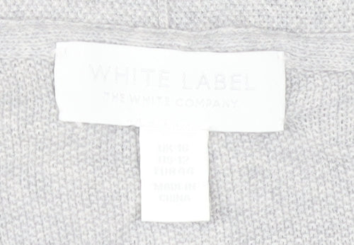 The White Company Women's Grey Cardigan Size 16
