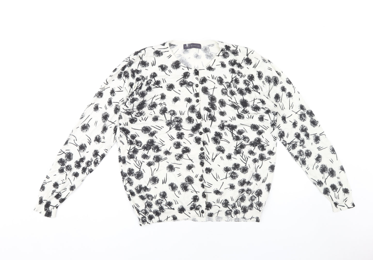 Marks and Spencer Women's Floral Cardigan, Size 16