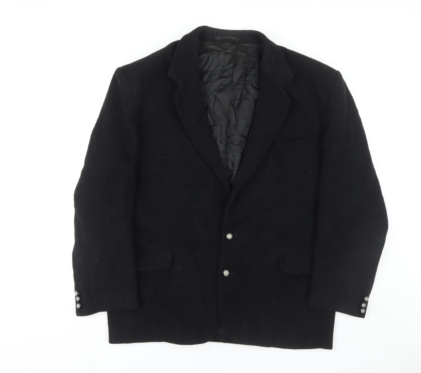 Classic Men's Black Wool Blazer 42R Jacket