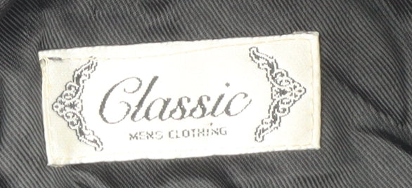 Classic Men's Black Wool Blazer 42R Jacket