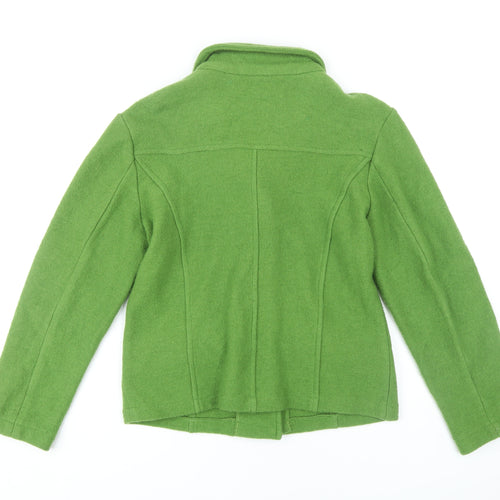 Lisa International Women's Green Wool Jacket M