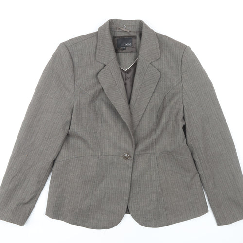 Next Women's Grey Suit Jacket Size 16 Regular