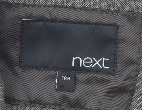 Next Women's Grey Suit Jacket Size 16 Regular