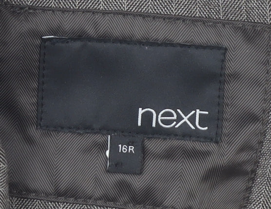 Next Women's Grey Suit Jacket Size 16 Regular