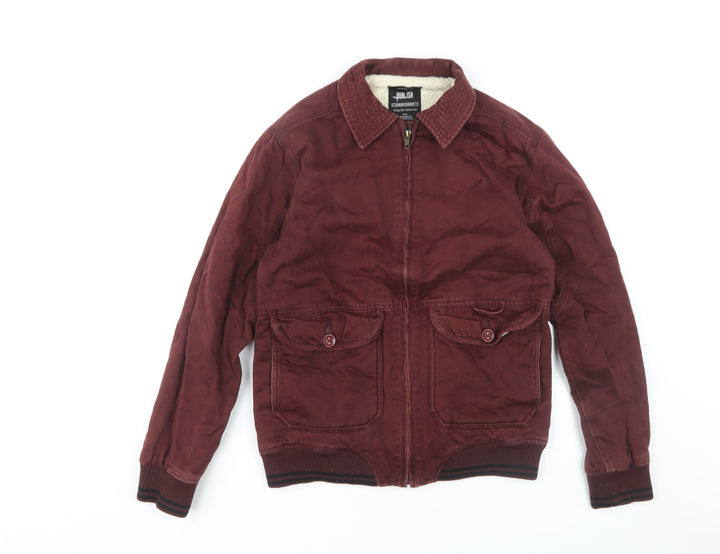 Publish Men's Red Bomber Jacket Size N for Autumn/Winter