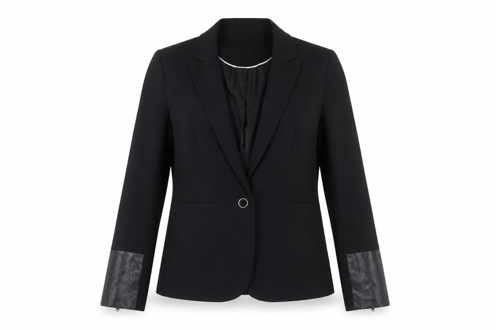 Front view of Jasper Conran Women's Black Blazer, size 8, Business Casual