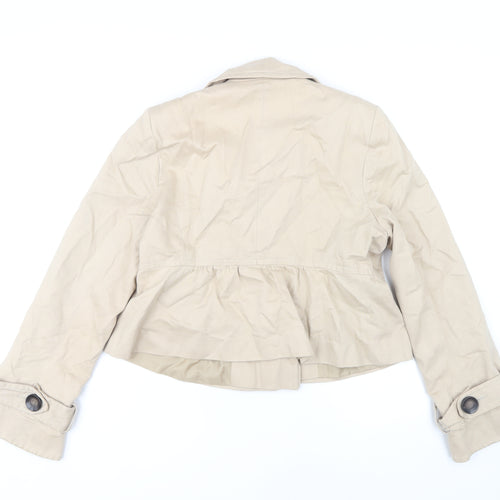 Monsoon Fusion Women's Beige Cropped Trench Jacket 14