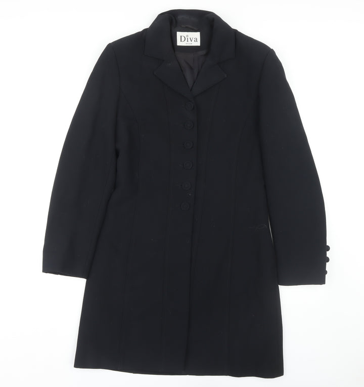 Diva Women's Black Overcoat Size 12