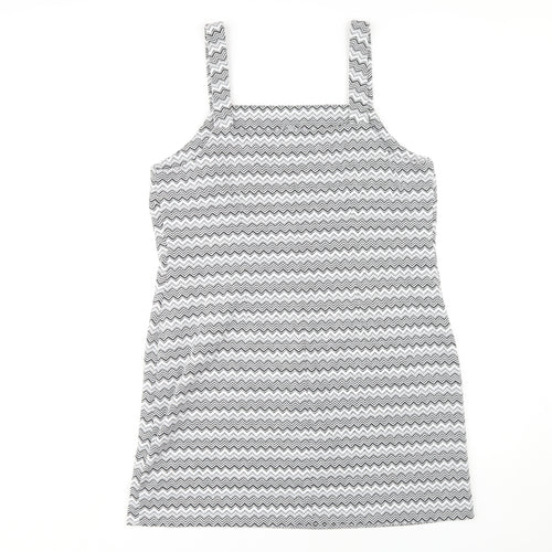 Red Herring Women's Chevron Pinafore Dress Size 14
