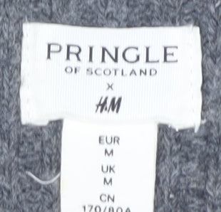 H&M Women’s Grey Argyle Pencil Skirt, Size M