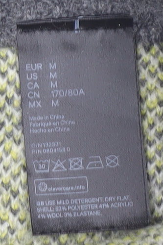 H&M Women’s Grey Argyle Pencil Skirt, Size M