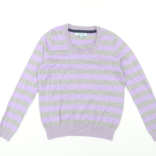 Dickins & Jones Women's Multicoloured Striped Pullover, Size S