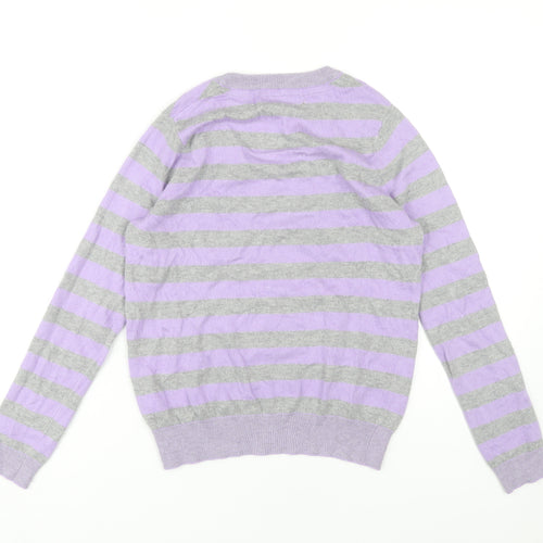 Dickins & Jones Women's Multicoloured Striped Pullover, Size S