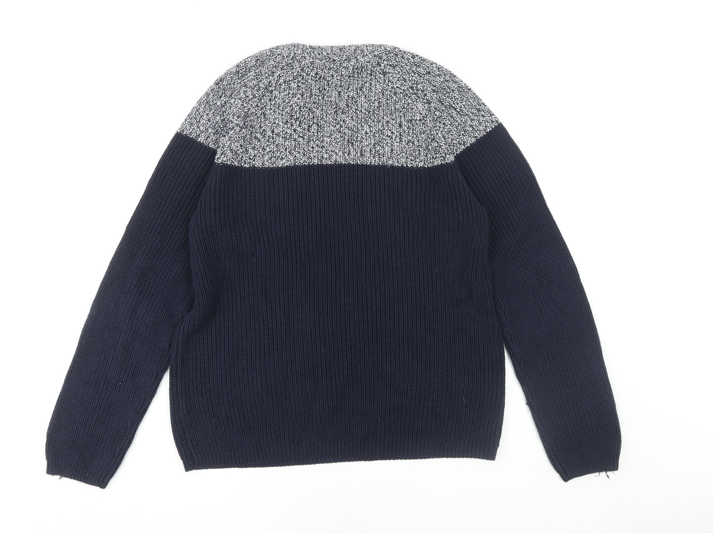 Marks and Spencer Men's Blue L Knit Pullover Jumper