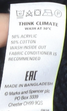 Marks and Spencer Men's Blue L Knit Pullover Jumper