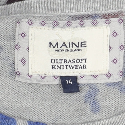 Maine New England Women's Multicoloured Floral Jumper Size 14