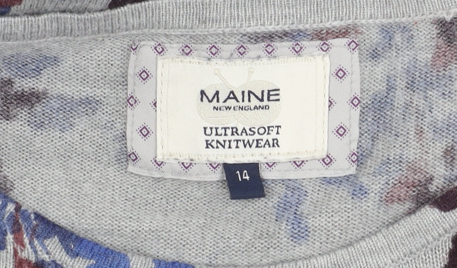 Maine New England Women's Multicoloured Floral Jumper Size 14