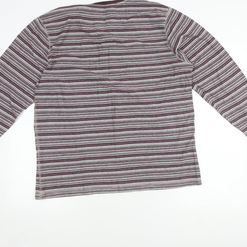 Mantaray Men's Multicoloured Henley T-Shirt L