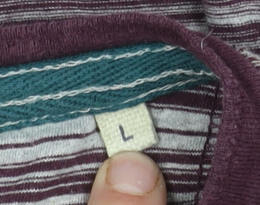 Mantaray Men's Multicoloured Henley T-Shirt L