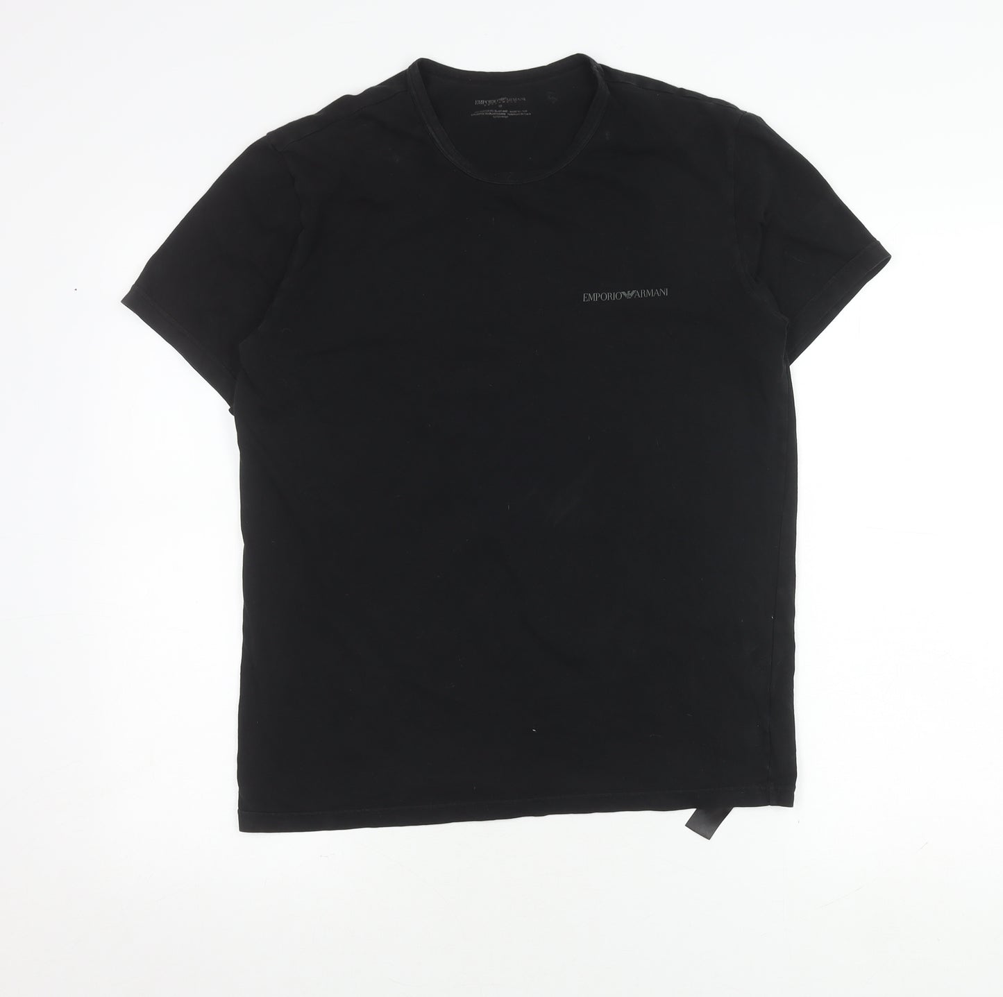 Emporio Armani Men's Black Crew Neck T-Shirt M