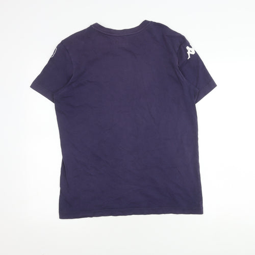 Kappa Men's Blue Graphic Print T-Shirt Medium