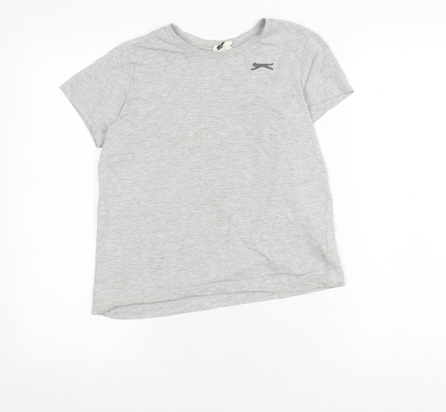 Slazenger Boys Grey T-Shirt, 11-12 Years, Casual, Short Sleeve