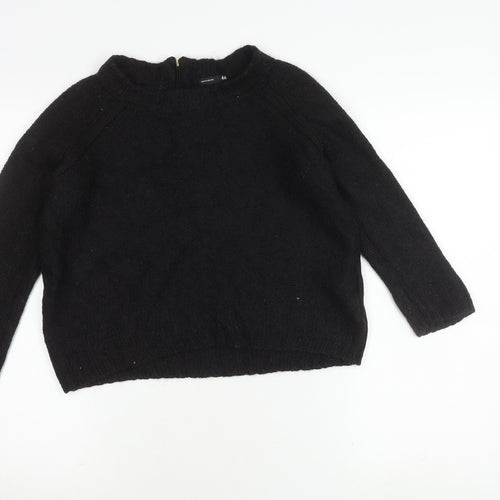 H&M Women’s Black Chunky-Knit Pullover Jumper XS