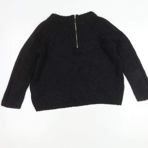 H&M Women’s Black Chunky-Knit Pullover Jumper XS
