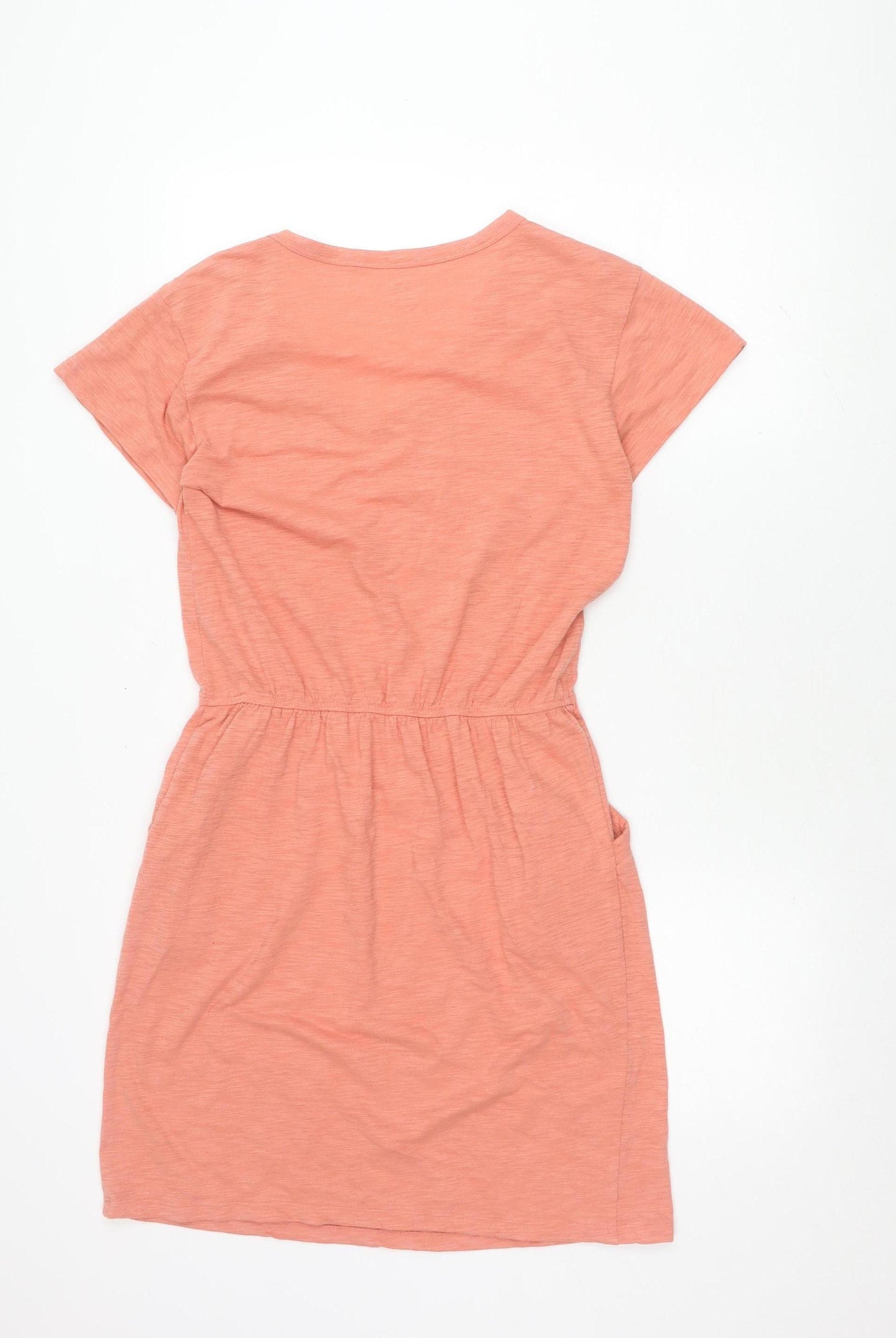 Uniqlo Women's Orange Boat Neck Dress S