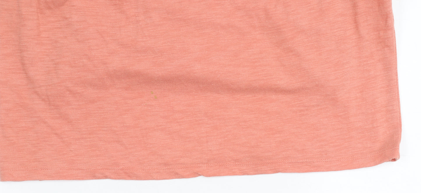 Uniqlo Women's Orange Boat Neck Dress S
