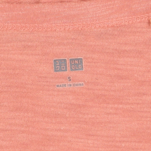 Uniqlo Women's Orange Boat Neck Dress S