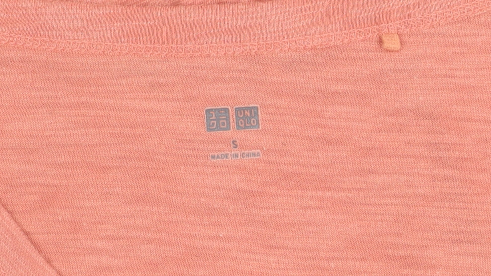 Uniqlo Women's Orange Boat Neck Dress S