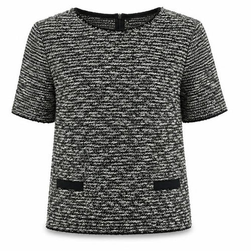 Zara Woman Black Knit Top - Size 12, Casual Style