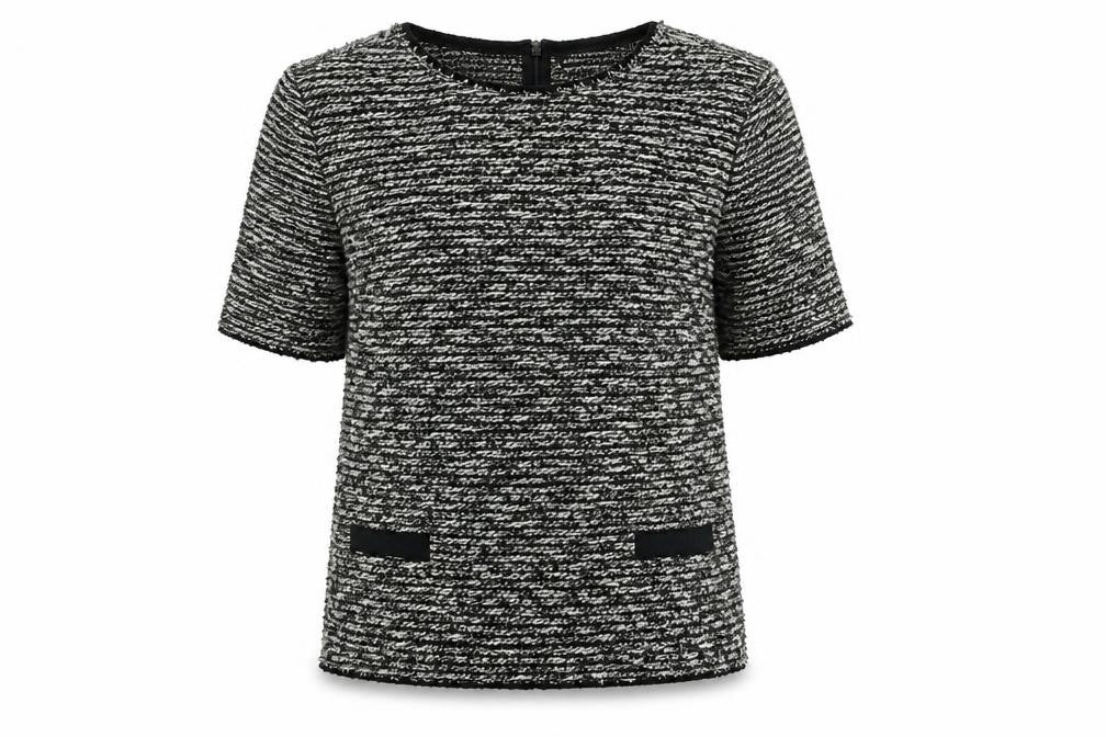 Zara Woman Black Knit Top - Size 12, Casual Style