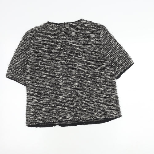 Zara Woman Black Knit Top - Size 12, Casual Style