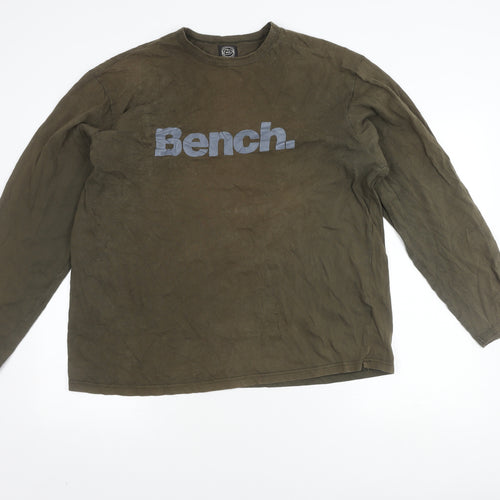 Bench Men's Green Graphic Jumper size XL