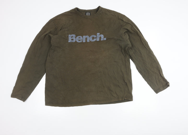 Bench Men's Green Graphic Jumper size XL