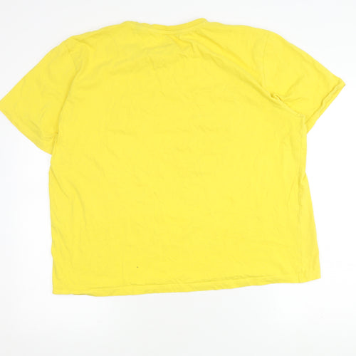 Disney Men's Yellow 'The Lion King' XXL T-Shirt