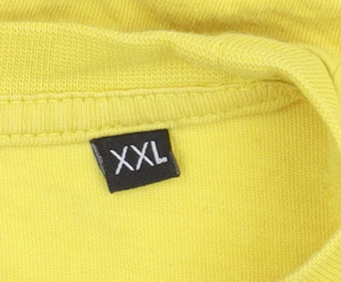 Disney Men's Yellow 'The Lion King' XXL T-Shirt