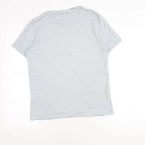 Lyle & Scott White Logo Men's M Cotton T-Shirt