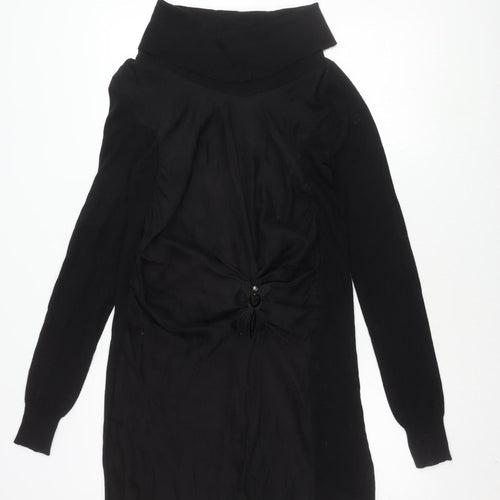 Patrizia Pepe Women's Black Dress, Size 6, Elegant Style
