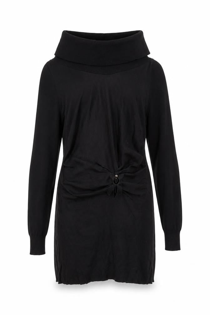 Patrizia Pepe Women's Black Dress, Size 6, Elegant Style