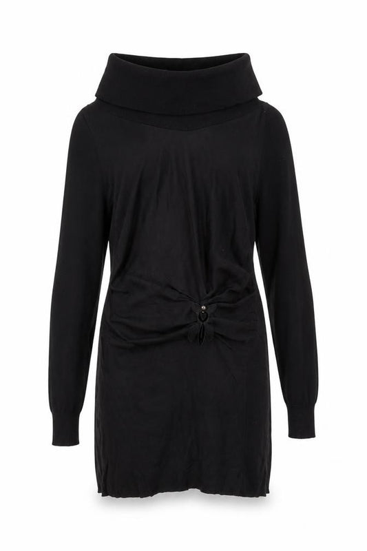 Patrizia Pepe Women's Black Dress, Size 6, Elegant Style