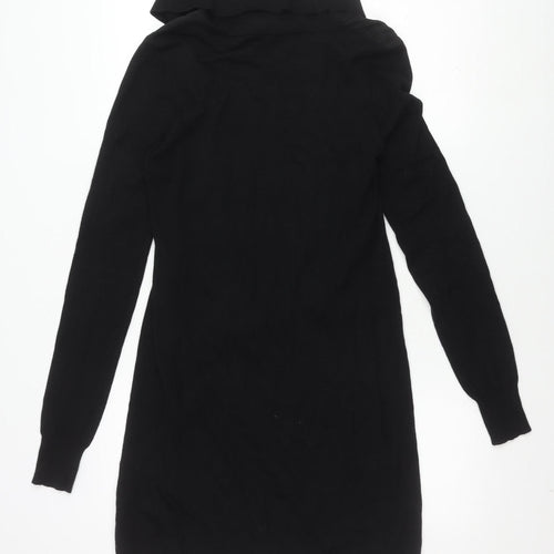 Patrizia Pepe Women's Black Dress, Size 6, Elegant Style