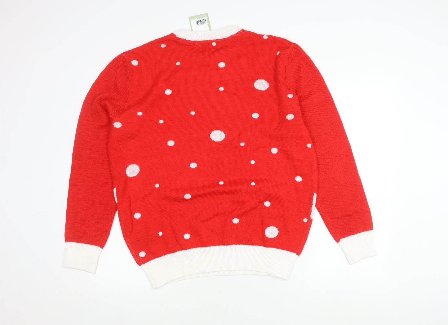 H&M Men's Red Coca-Cola Pullover Jumper M