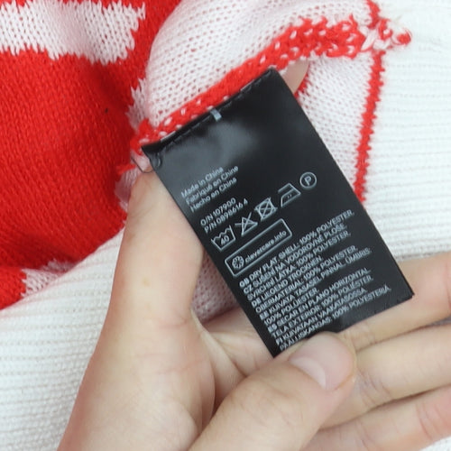 H&M Men's Red Coca-Cola Pullover Jumper M